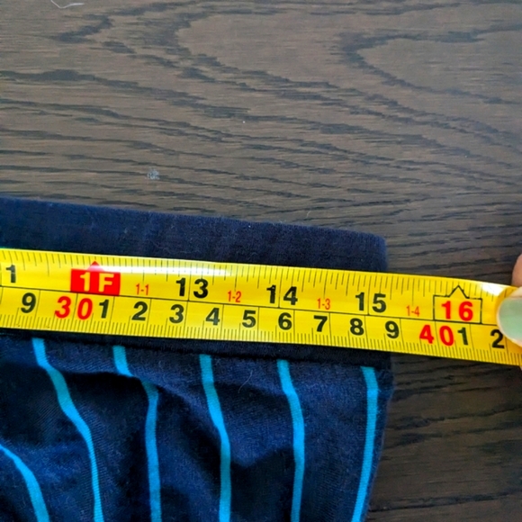 A line skirt on dark blue and aqua - Picture 3 of 6